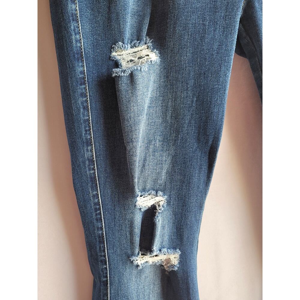 Vintage Style Distressed Vipones Flare Bell Bottoms Denim Jeans Women's Size 6 - Picture 9 of 14